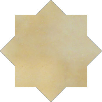 Mosaic House Moroccan tile Alice Star 11 Beige  solid hand painted 